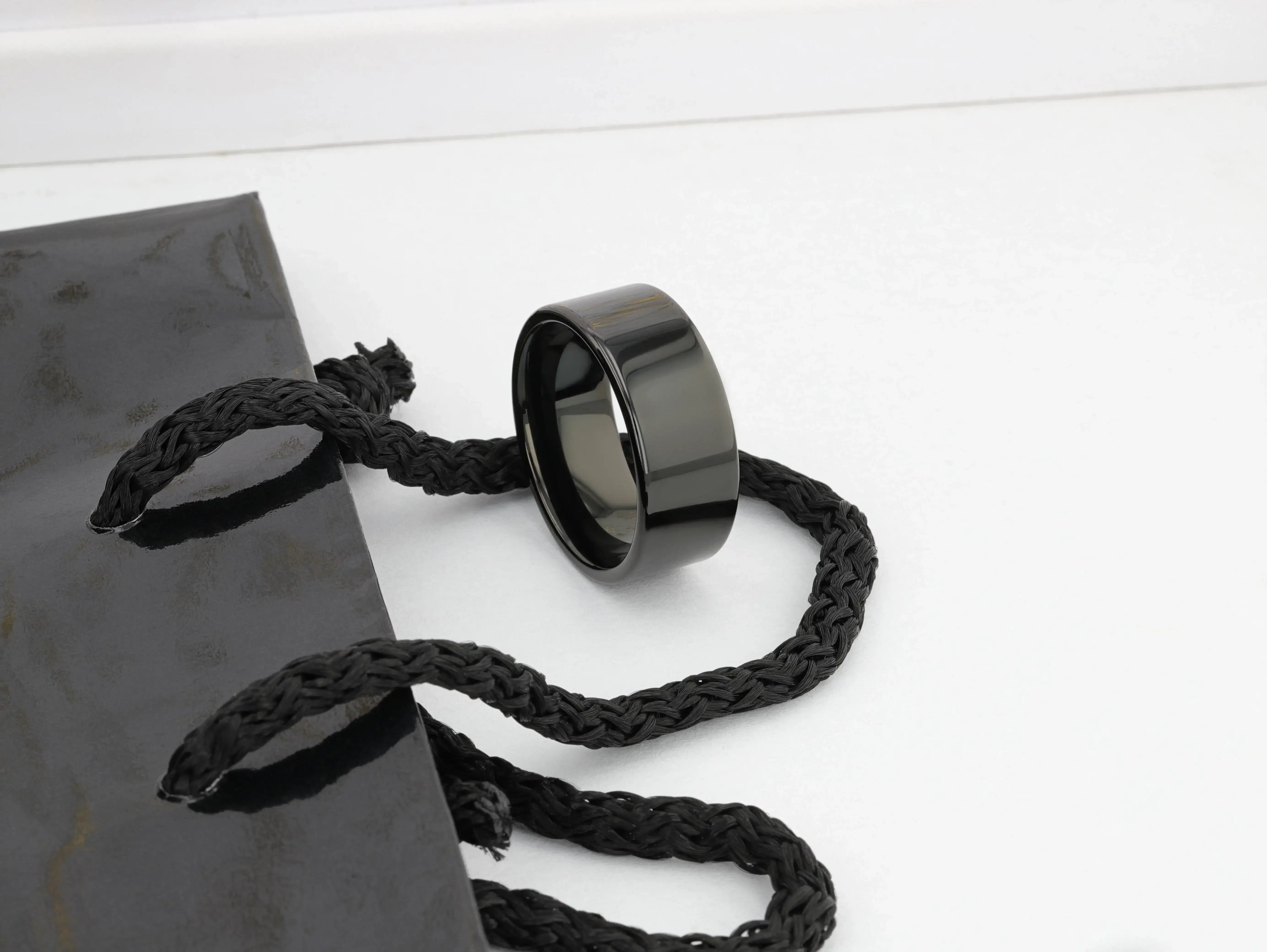 MORPHEUS Flat Black Tungsten Ring, Comfort Fit — 2mm to 12mm Widths - Image 5