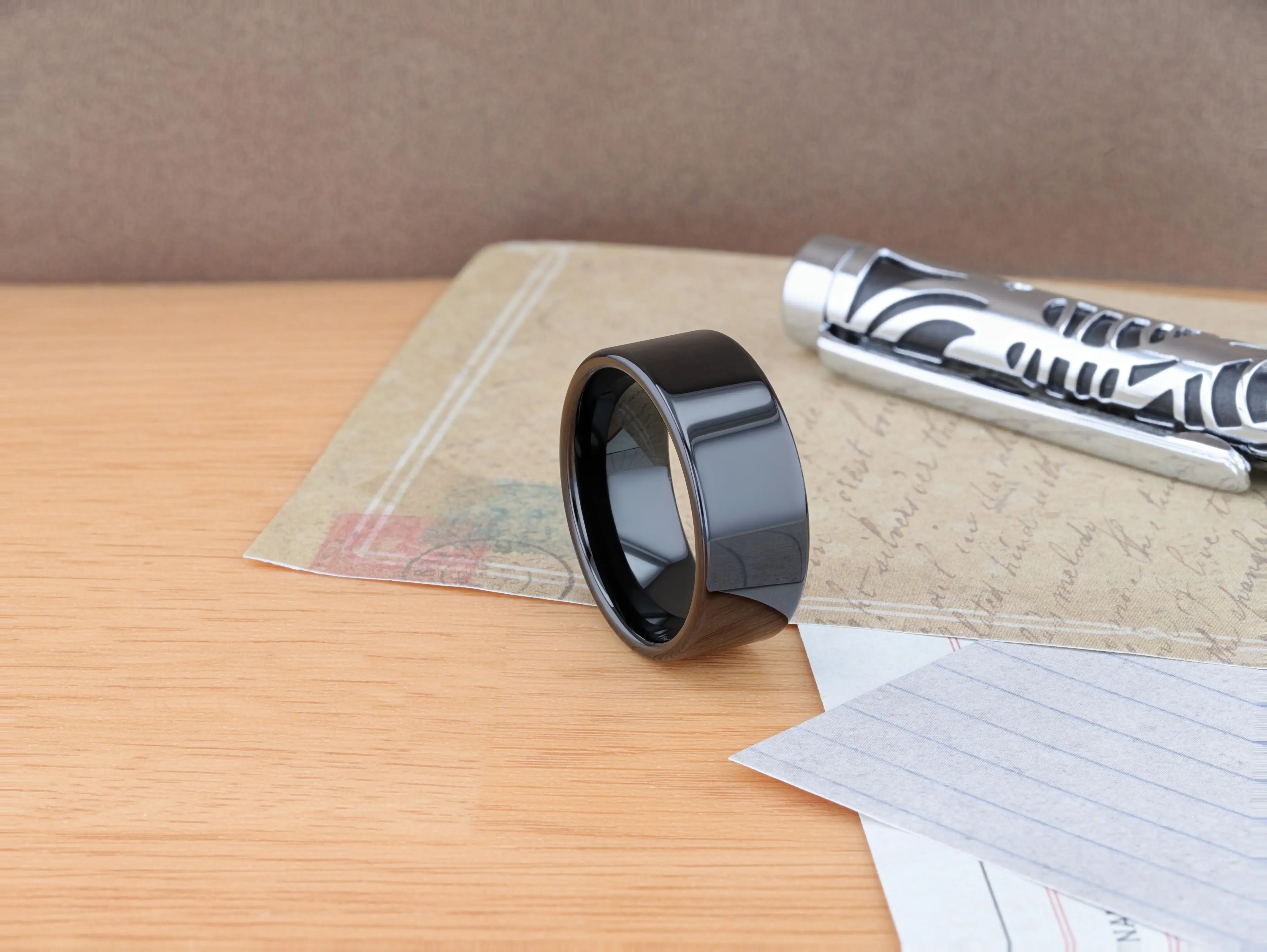 MORPHEUS Flat Black Tungsten Ring, Comfort Fit — 2mm to 12mm Widths - Image 6