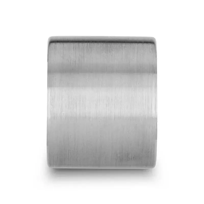 MORRISON Flat Pipe Cut Tungsten Carbide Ring with Brushed Finish - 20mm - Image 2