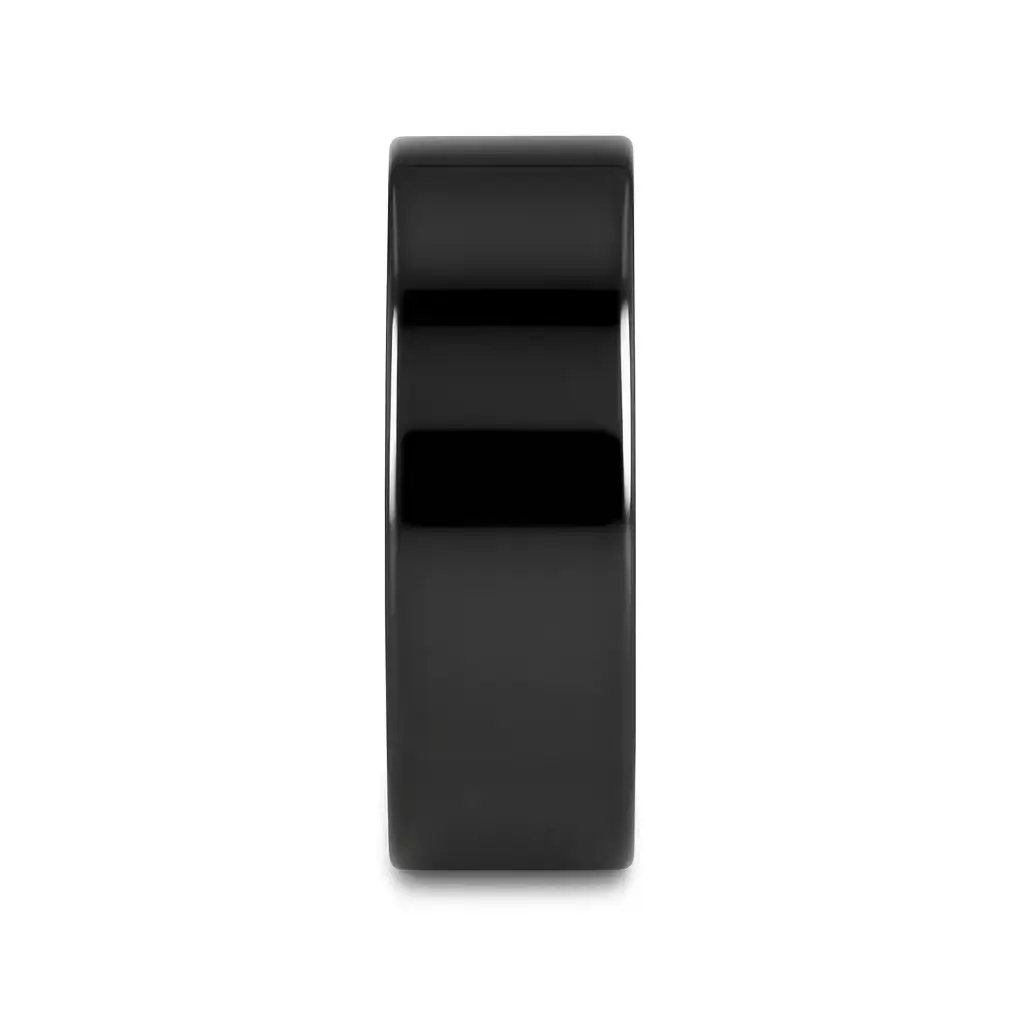 NEO Flat Black Titanium Wedding Ring - 8mm - Image 2