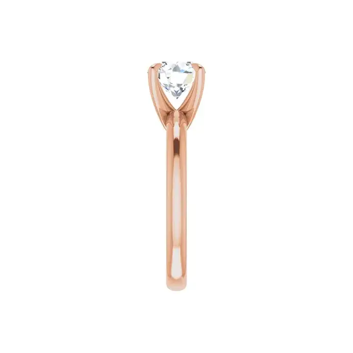 ORLA 18K Rose Gold Round Lab Grown Diamond Solitare Engagement Ring - Image 2