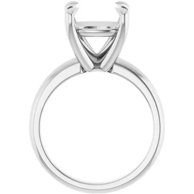 ORLA Lab Grown Diamond Solitare Engagement Ring Setting for Cushion Stones - Image 2