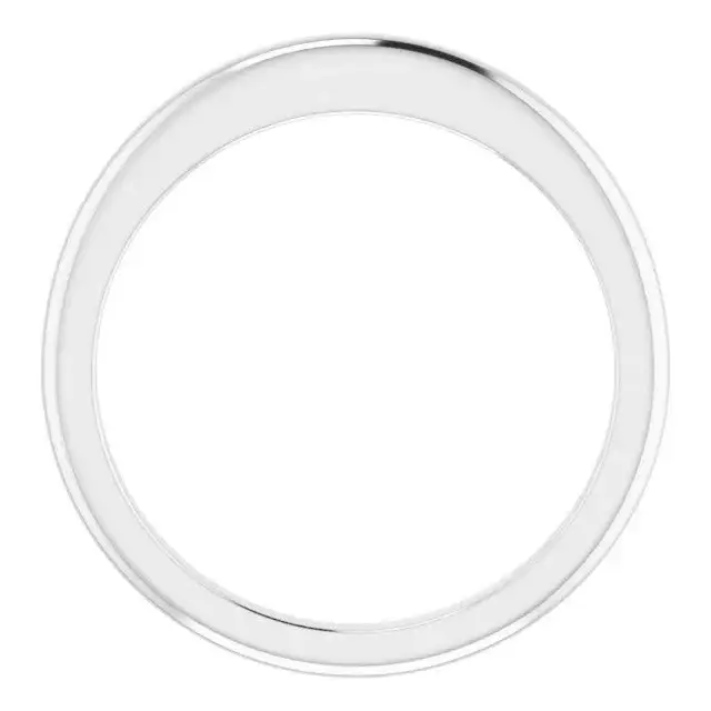 Platinum Band for Round Ring - Image 2