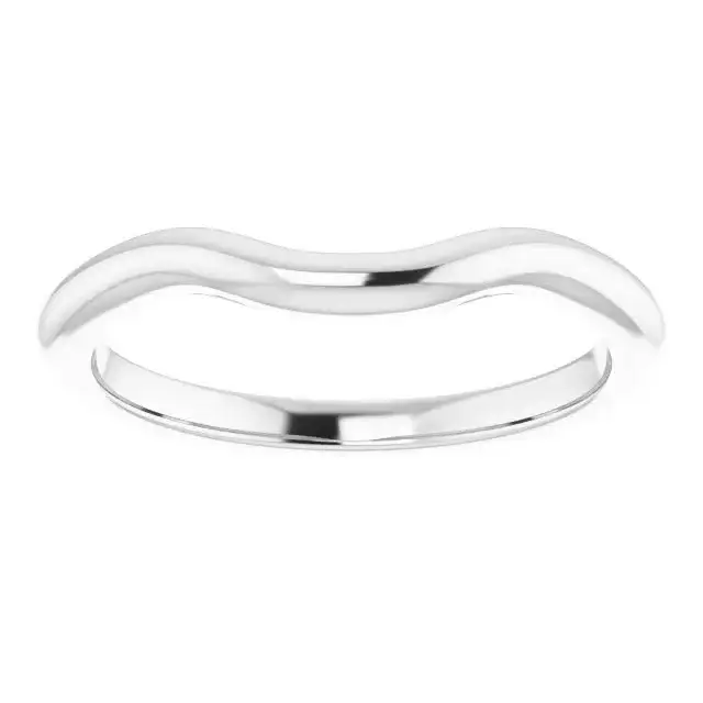 Platinum Band for Round Ring - Image 3