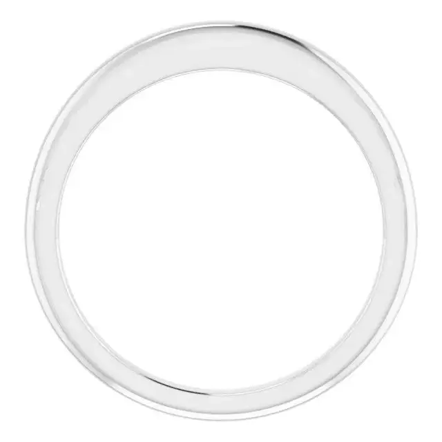 Platinum Band for Round Ring - Image 2