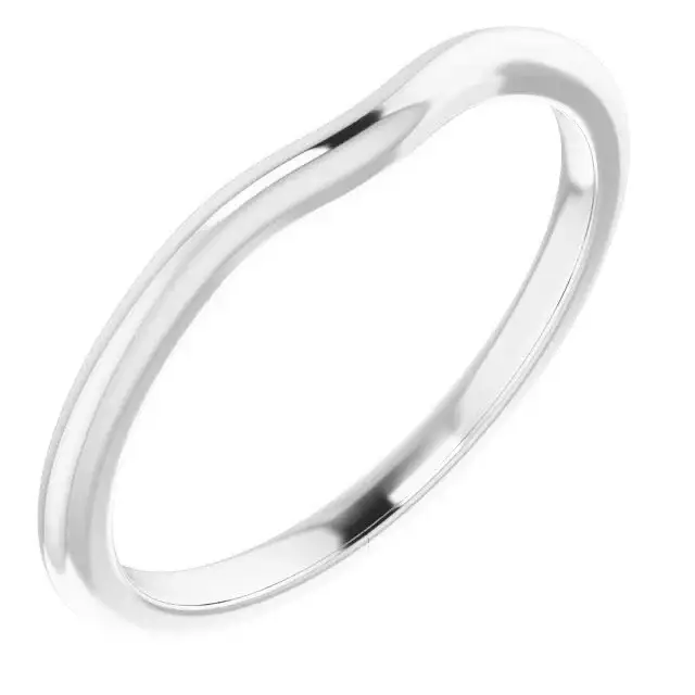 Platinum Band for Oval Ring