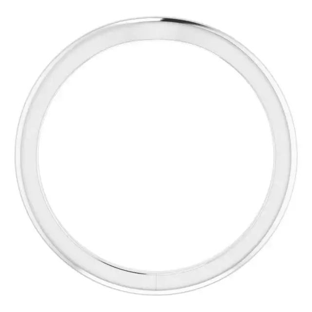 Platinum Band for Oval Ring - Image 2