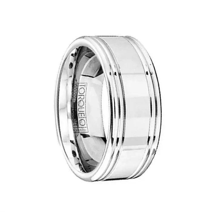 Polished Comfort-Fit Men’s Cobalt Wedding Ring with Rounded Edges - 9mm