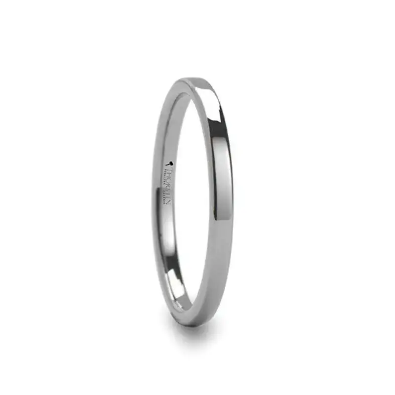 REGINA Wide Flat Style Women's Tungsten Ring - 2mm