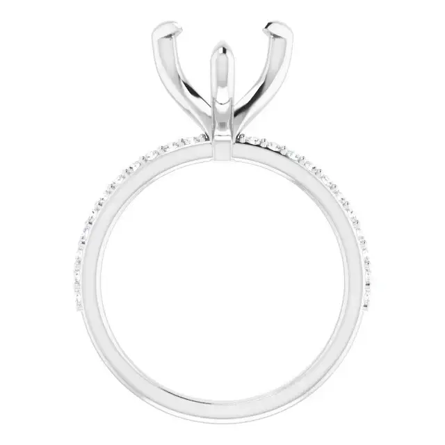 SADIE Lab Grown Diamond Engagement Ring Setting for Heart Stones - Image 2