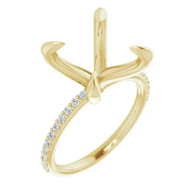 SADIE Lab Grown Diamond Engagement Ring Setting for Round Stones - Image 4