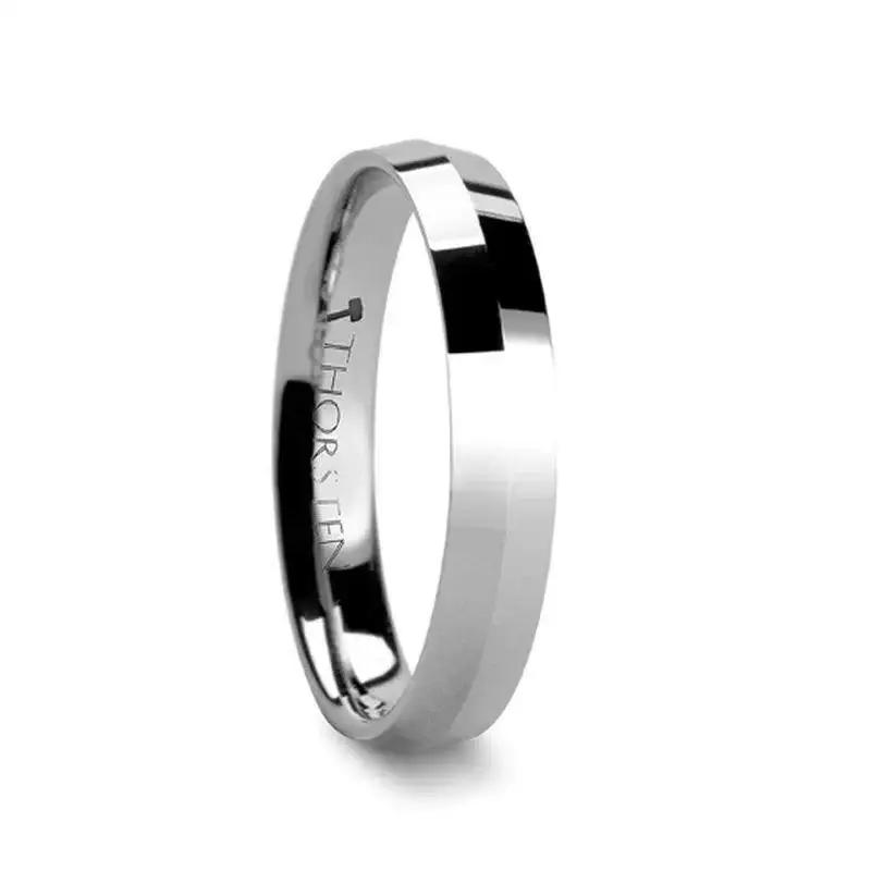 SHOGUN Knife Edge Tungsten Wedding Band - 4mm & 8mm - Image 2