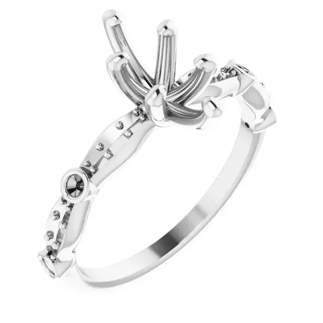 SOLANA Lab Grown Diamond Engagement Ring Setting for Marquise Stones