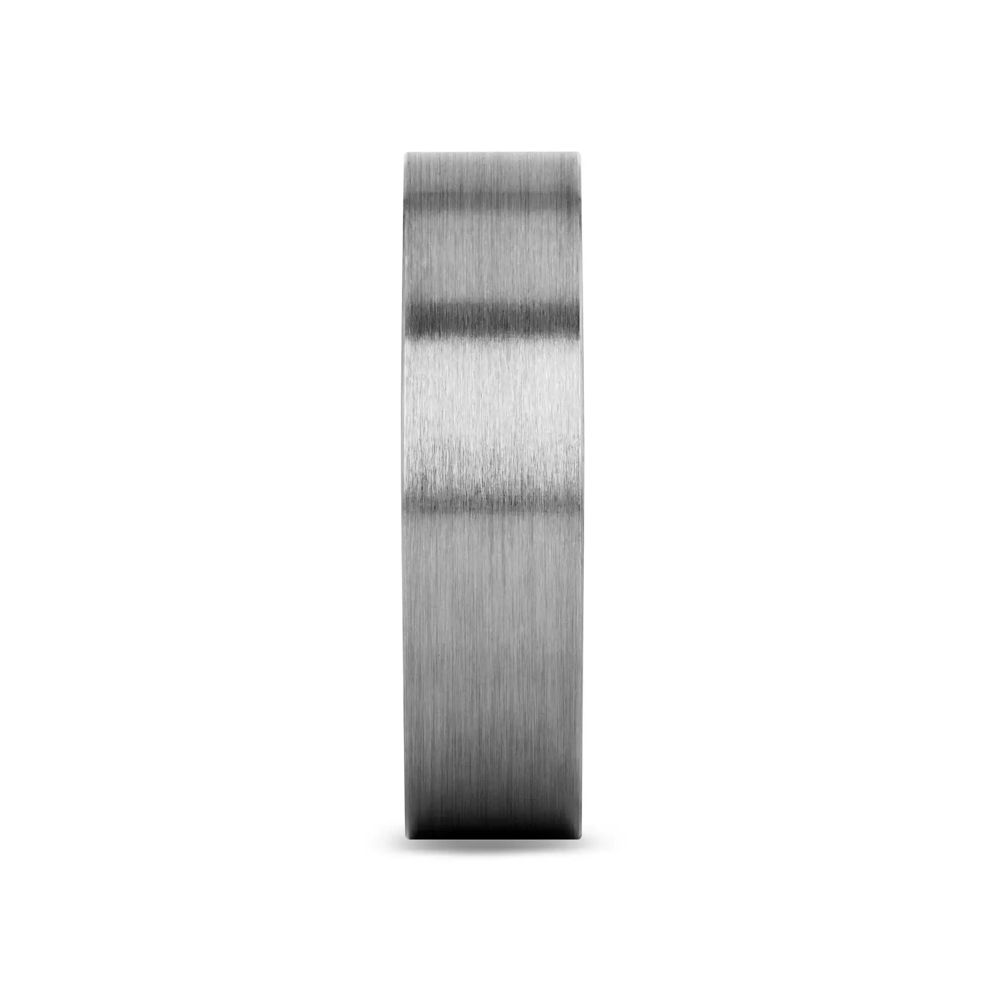 SOLAR Flat Profile Brushed Finish Men’s Titanium Wedding Band – 6mm & 8mm - Image 12