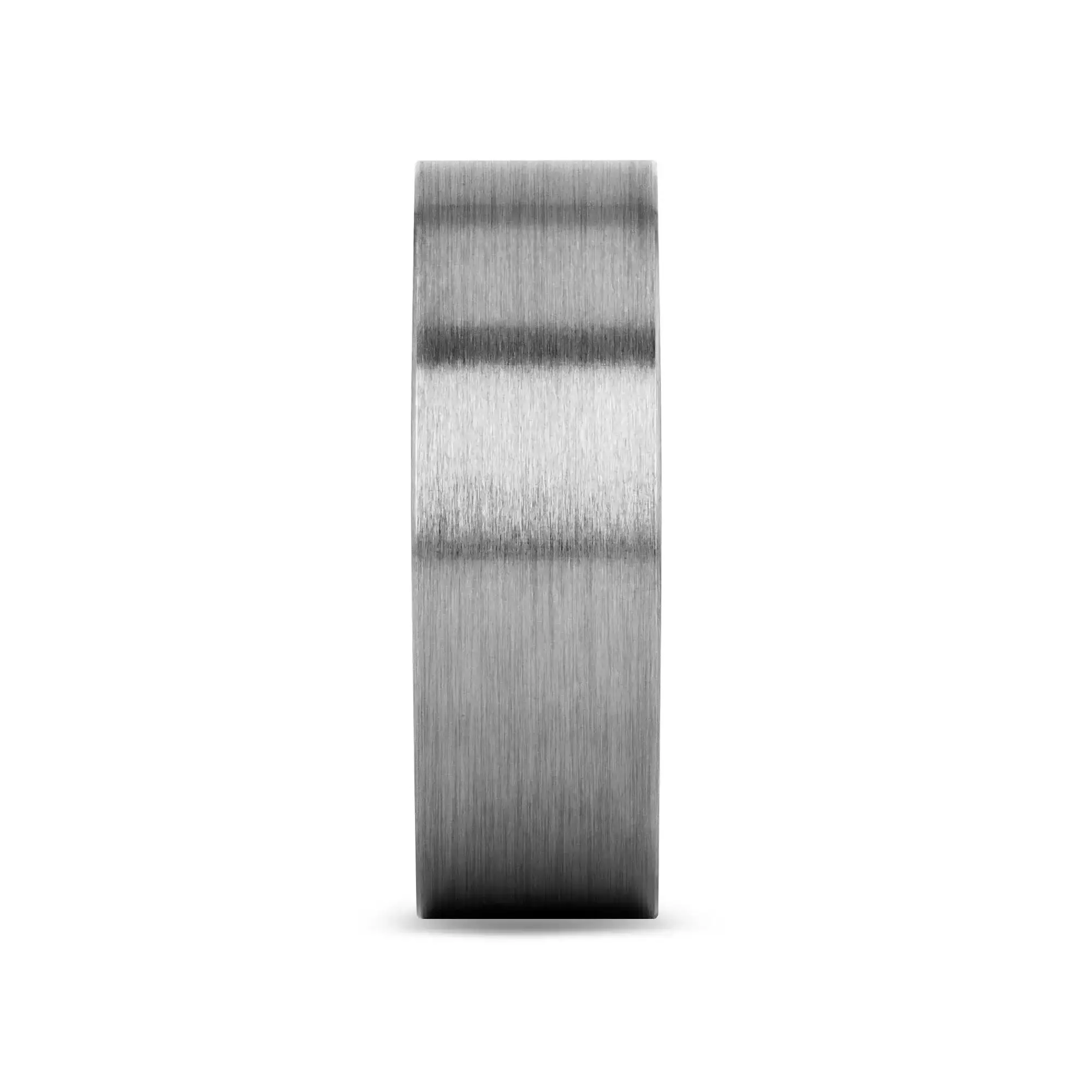 SOLAR Flat Profile Brushed Finish Men’s Titanium Wedding Band – 6mm & 8mm - Image 2