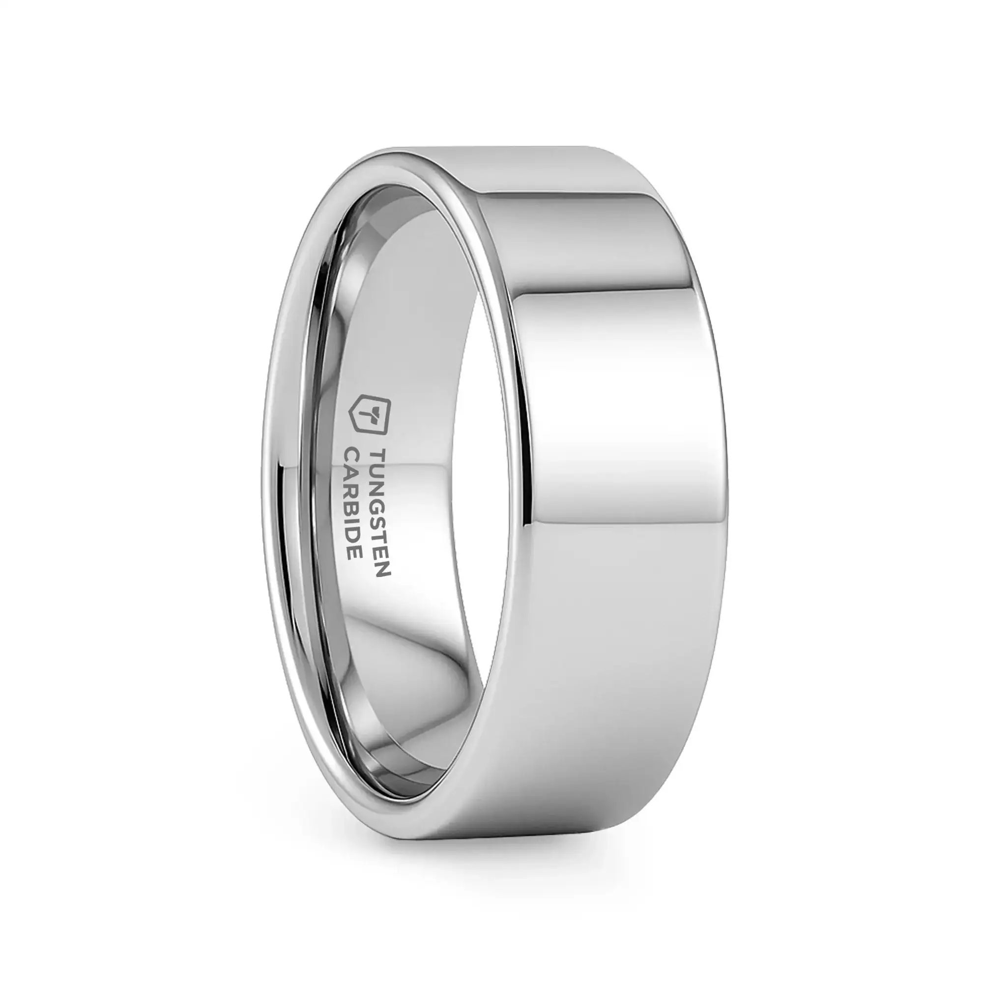 SPARTAN Flat Tungsten Ring, Polished Comfort Fit (2mm–12mm) - Image 10