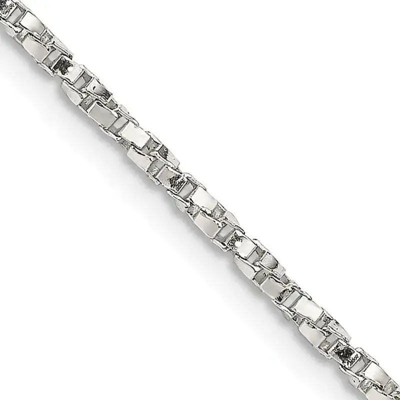 Sterling Silver 1.75mm Twisted Box Chain Necklace