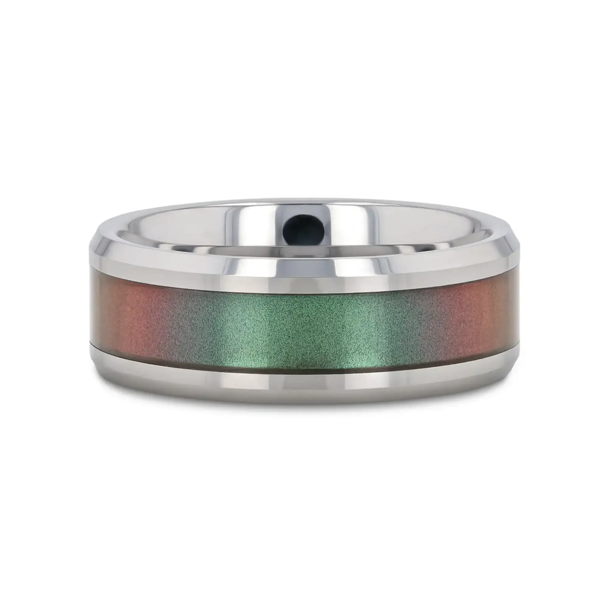 STINGRAY Tungsten Carbide Ring with Blue/Purple Color Changing Inlay - 4mm - 10mm - Image 12