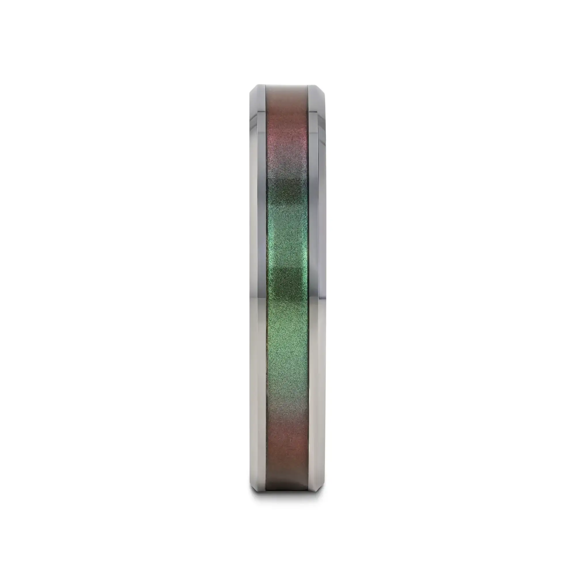 STINGRAY Tungsten Carbide Ring with Blue/Purple Color Changing Inlay - 4mm - 10mm - Image 8