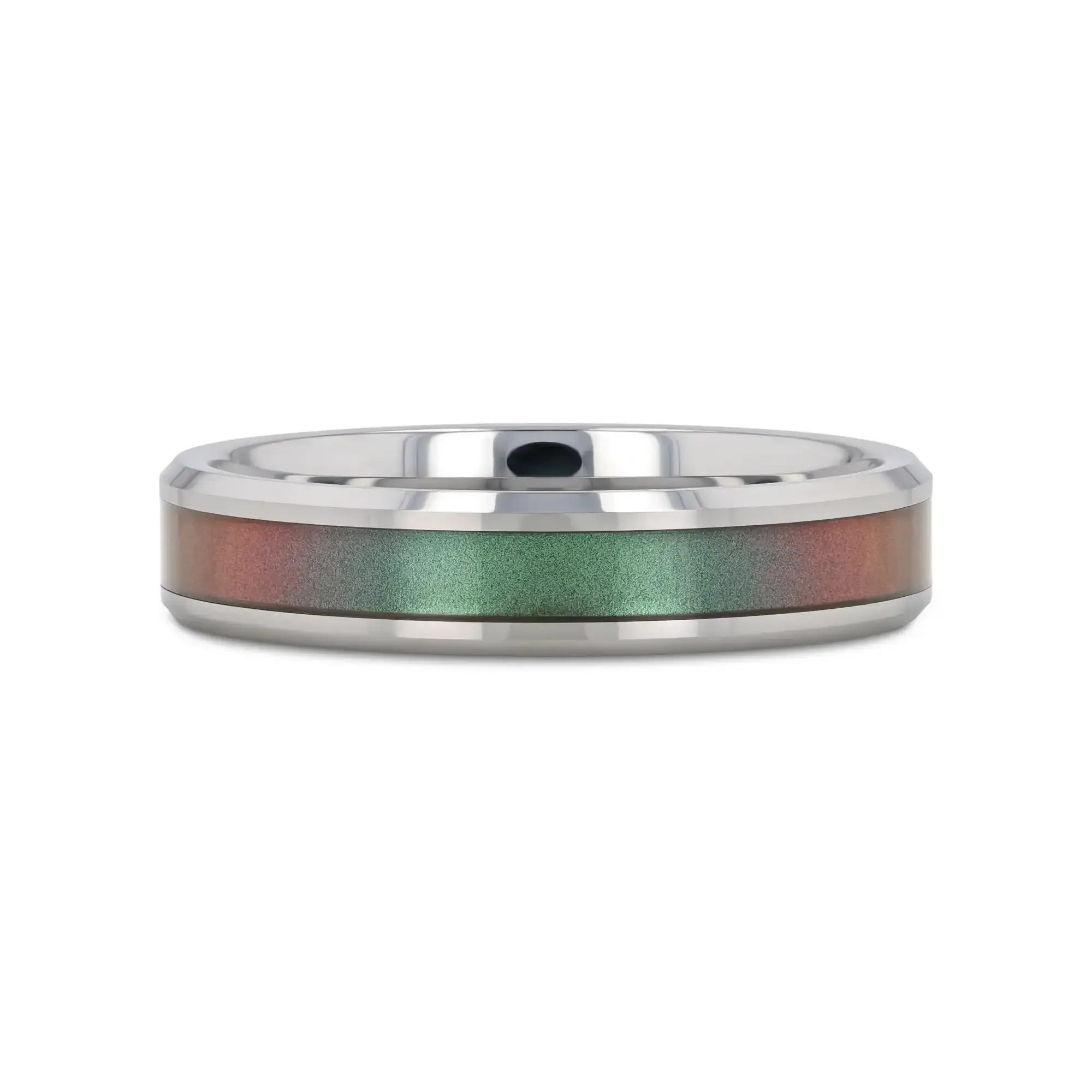 STINGRAY Tungsten Carbide Ring with Blue/Purple Color Changing Inlay - 4mm - 10mm - Image 9