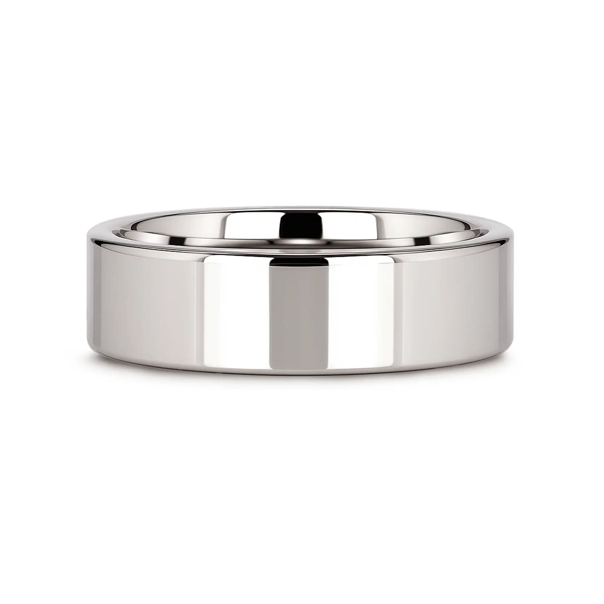 STOCKTON Flat Style White Tungsten Ring - 2mm - 12mm - Image 10