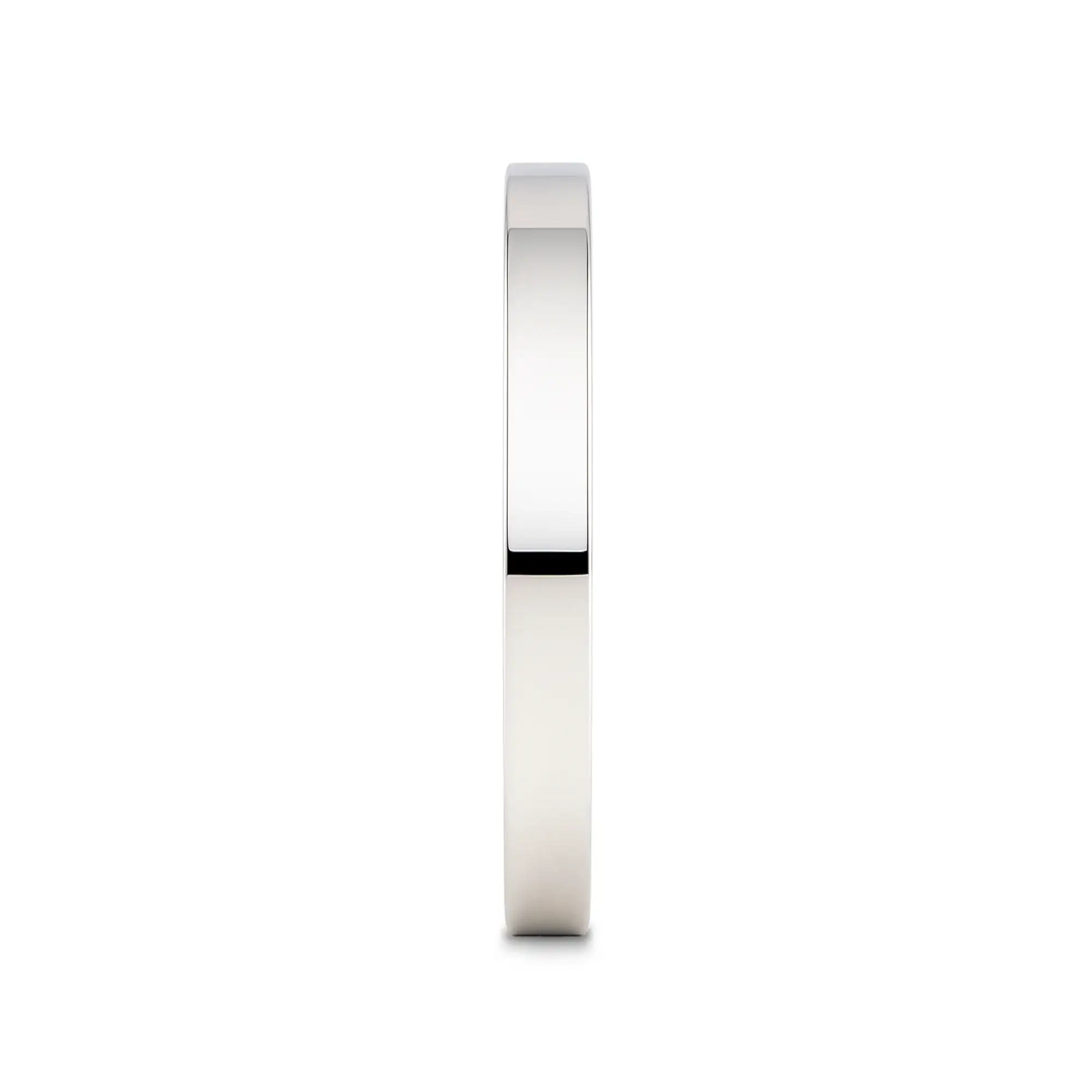 STOCKTON Flat Style White Tungsten Ring - 2mm - 12mm - Image 15