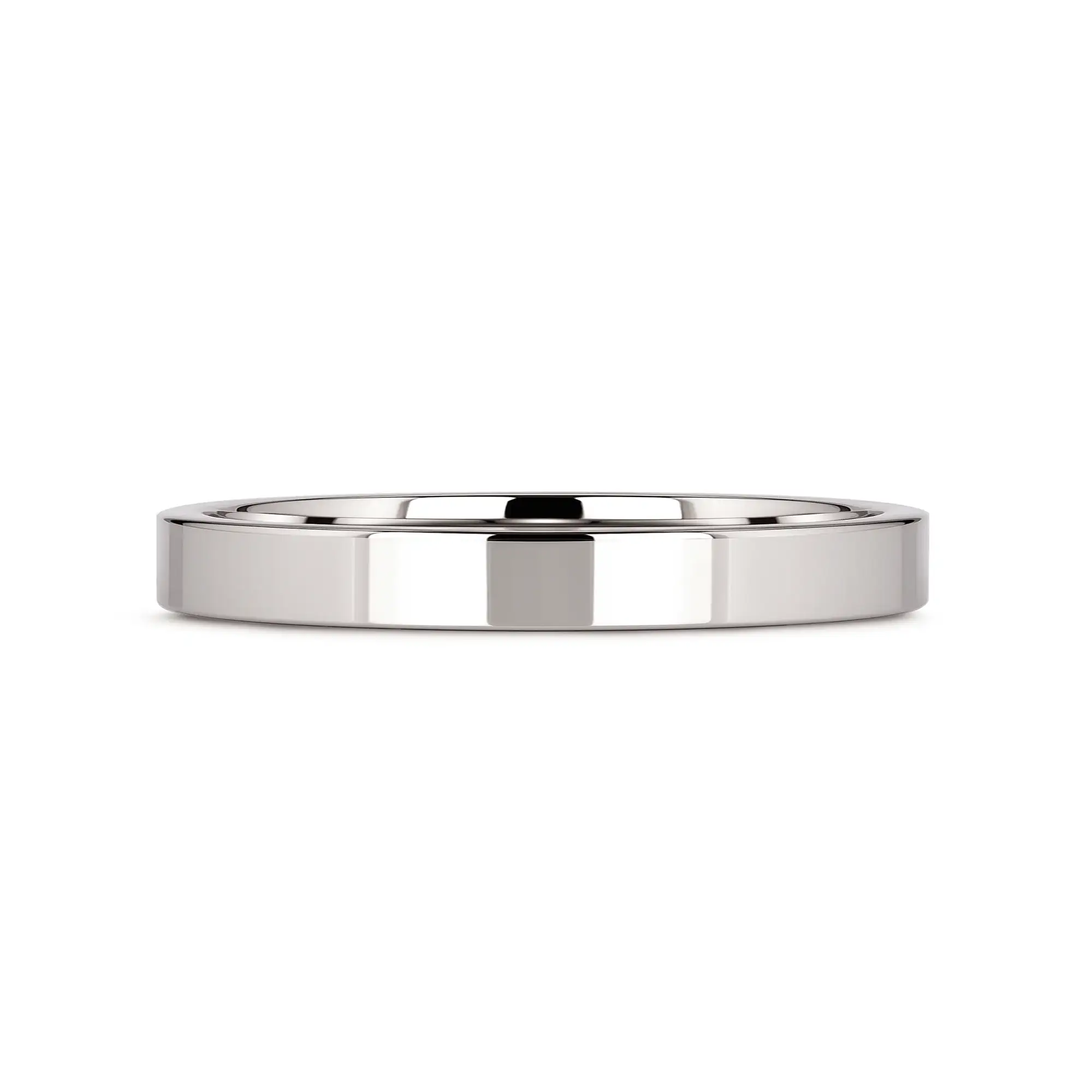 STOCKTON Flat Style White Tungsten Ring - 2mm - 12mm - Image 16