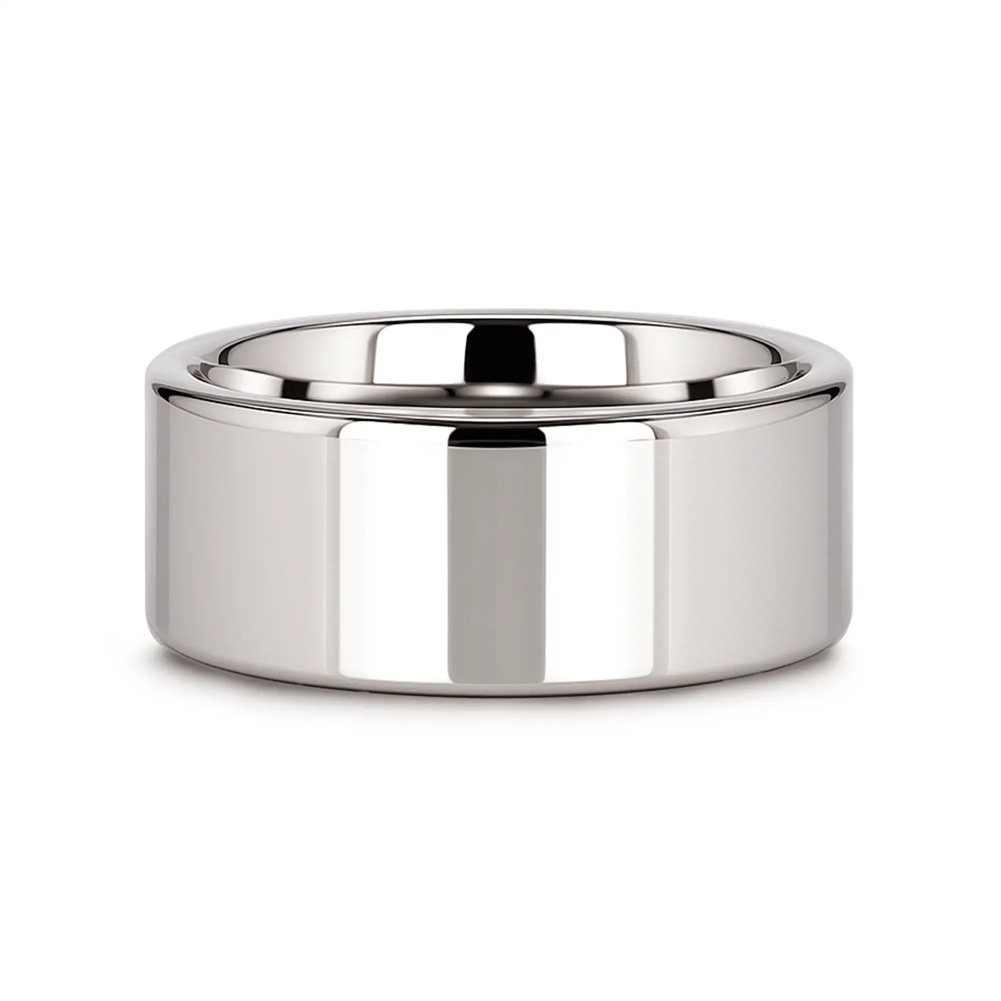 STOCKTON Flat Style White Tungsten Ring - 2mm - 12mm - Image 19