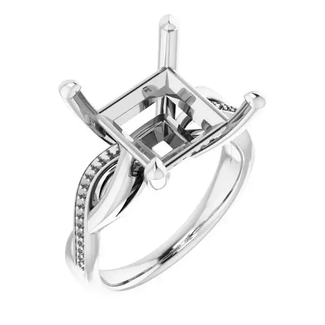 TALA Lab Grown Diamond Engagement Ring Setting for Square Stones