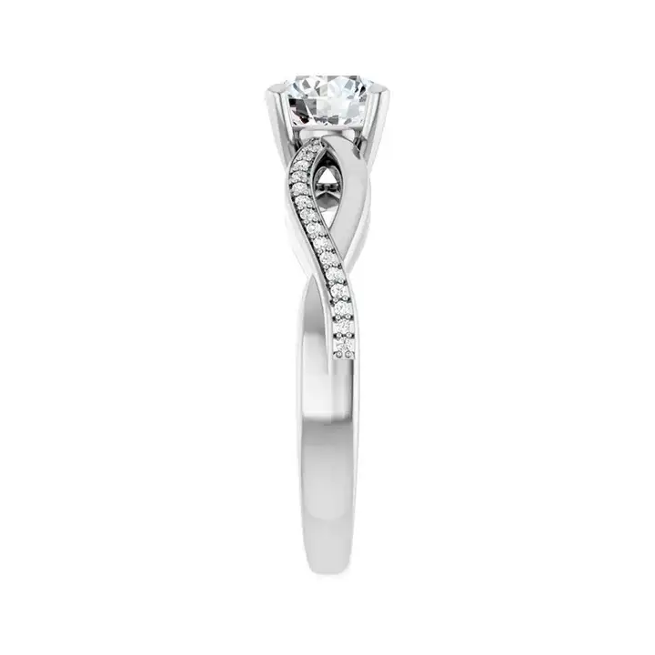TALA Platinum Round Lab Grown Diamond Engagement Ring - Image 2