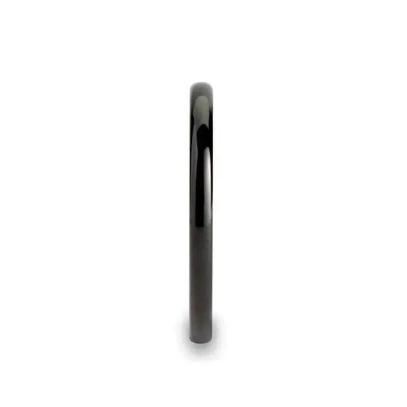 TULSA Domed Black Tungsten Carbide Wedding Band for Women - 2mm - Image 2