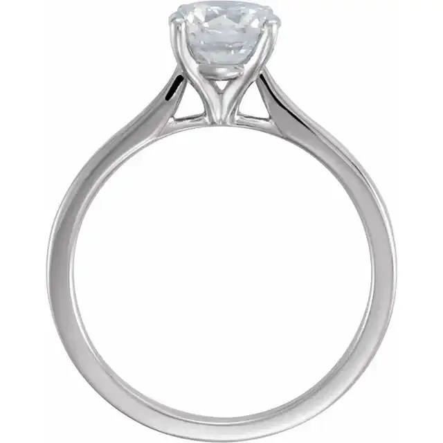 VENUS Solitaire Diamond Lab Diamond Engagement Ring in 14K White Gold