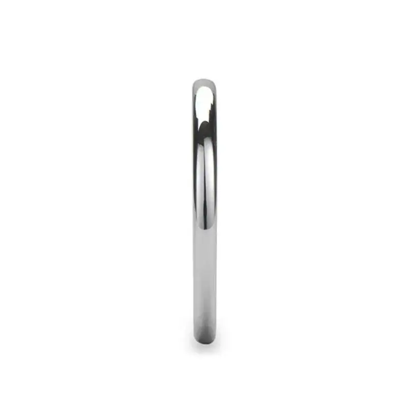 VICTORIA Ladies Domed Tungsten Ring - 2mm - Image 2