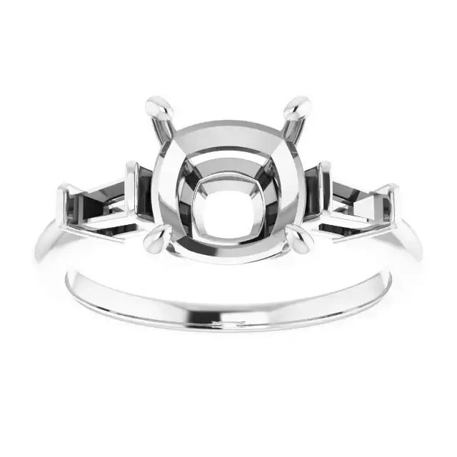 VIVIAN Lab Grown Diamond Engagement Ring Setting for Cushion Stones - Image 3
