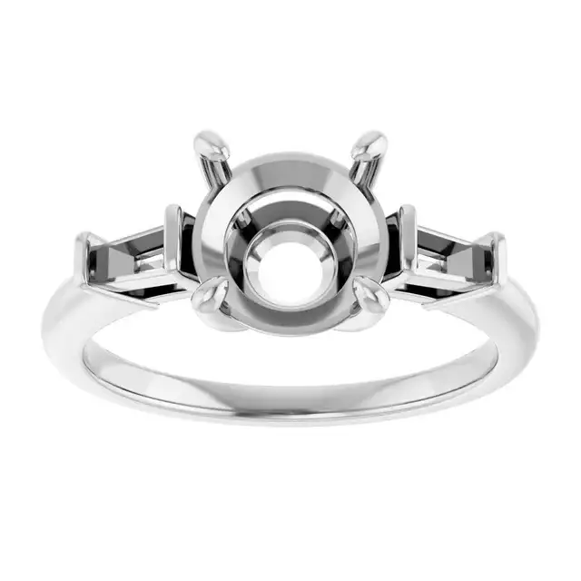 VIVIAN Lab Grown Diamond Engagement Ring Setting for Round Stones - Image 3