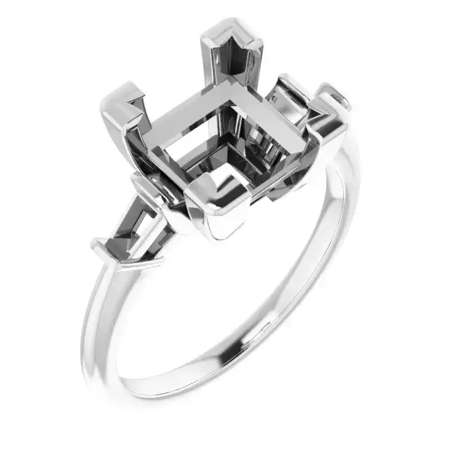 VIVIAN Lab Grown Diamond Engagement Ring Setting for Square Stones