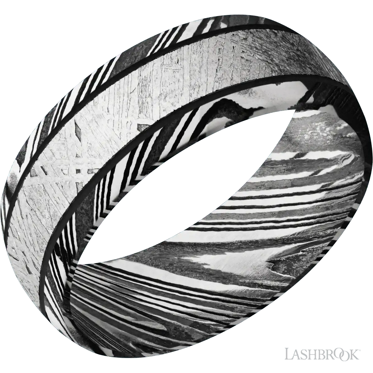 Woodgrain with Acid Finish and Meteorite Inlay - 8MM